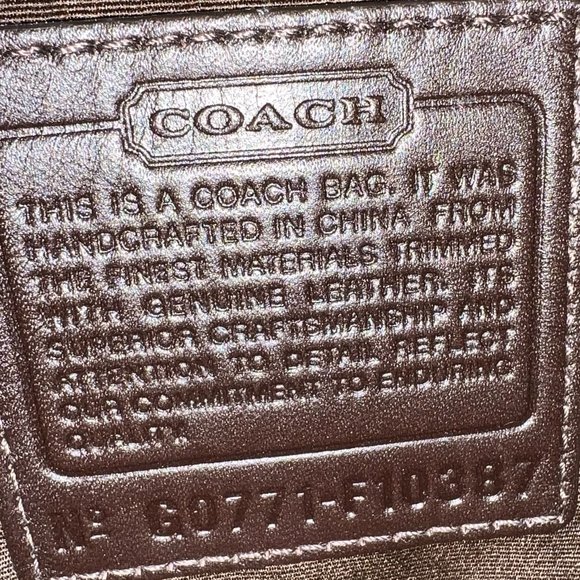 Stunning Coach Patchwork Logo Brown Shoulder Bag - Excellent Condition! - Picture 14 of 15